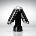 TENGA FLIP 0 (Zero) Gravity Black, Reusable, Manual, Flip-Open Mechanic, with Upgraded Internal Details, Thicker Elastomer for Strong Sensations, Male Masturbator Toy, Black