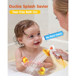 Duckie Baby Bath Toys, Baby Bath Shower Head For Bathtub With Three Squirting Ducks, Birthday Gift For Toddler Boys Girls