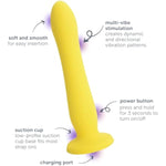 Luxe Ripple Multi Vibe Vibrating Massager Dildo, 10 Vibration Modes, Body Safe Silicone, Waterproof, Usb Rechargeable, Suction Cup Base