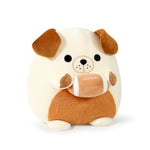 Original Bulldog Plush With Football, Cute 12 Inch Sport Dog Brown-White Stuffed Animal, Ultra Soft Collectible Hugging Gift Puppy Plush Toy