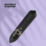Waterproof Massager With 10 Modes Quiet Powerful Handheld Electric Bullet Tool?Small Bullet Massage Rod Travel Portable Silicone Massager For Women