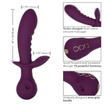 Obsession Lover Vibrator – Premium Rechargeable Silicone Rabbit Massager Sex Toy For Women - Purple