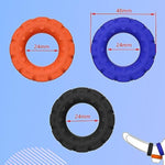 Silicone Cock Ring For Men, Imitation Tyre Penis Ring Chastity Device, Testicle Stretch Erection Rings Adult Penis Bondage Sex Toy (Black)