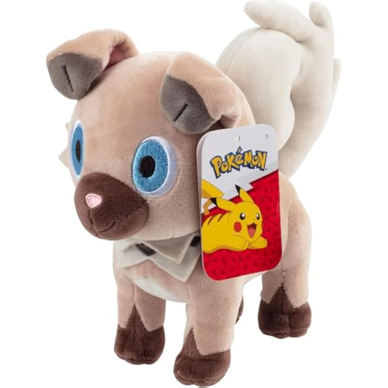 8" Rockruff Plush - Officially Licensed - Generation 7 Sun And Moon Figure - Authentic Soft Stuffed Animal Dog Toy - Holiday Christmas Stocking Stuffer Gift For Kids, Boys, Girls - 2+