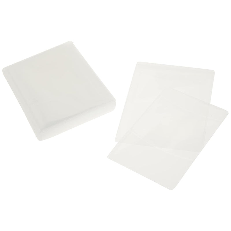 25 Pack Movie Sleeves - Clear Sleeve Hold Two Discs Each, Protects Discs Again