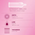Durex Extra Thin Bubblegum Flavored Condoms for Men, Pack of 3 with 10 Count