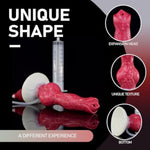 Simulation Squirting Dildo 8.26 Inches Strong Suction Cup Fantasy Knot Dildo Toys For Men And Women