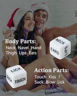 Sex Dice Set Naughty Adult Sex Toys Bedroom Games for Couples Romantic Gift Date Night Dice for Anniversary Valentines Honeymoon Party (White)