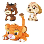 3In1 Lion, Warthog, Meerkat Mini Building Blocks Sets, 1856Pcs Micro Mini Building Toy Bricks For Adults, Party Favors For Kids Boys Girls 9 10 11 12 13 14+
