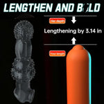 Penis Sleeve Cock Sleeve Male Sex Toy, Penis Extension Condom Cook Rings For Men Erecton Sex, Penis Extender With Dense Large Particles,Realistic Wolf Dildo Men Sex Toys For Couples Adult Pleasure