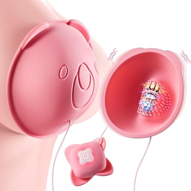 Vibrator Nipple Sex Toys For Women - Vibrating Nipple Clamps With 10 Powerful Vibration Modes Sucking Stimulator Massager, Rechargeable Adult Sex Toy Games For Couples Female