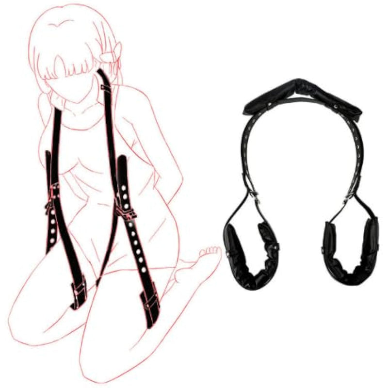 Bdsm Bondage Kit With U-Shaped Pillow Sex Swing Sling Adult Sex Toys With Adjustable Thigh Cuffs Leg Straps Bed Restraints Sets For Sm Game Beginner Couples Sex Pleasure