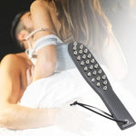 Studded Spanking Paddle For Adult Bdsm, Slut Paddle Sex Play With Safe Single Sided Rivets, Adult Sex Leather Paddle Flogger Spanking With Unique Design For Couples Flirt Play Fetish Cosplay