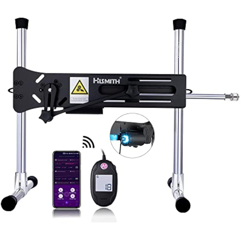 Premium 4.0, Sex Machine With Kliclok, Modularized Dildo Machine With Kliclok System, App And Wire Controlled, Black