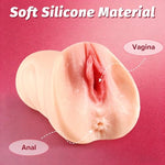 Realistic Vagina & Anal 2 in 1 Sex Toys, Sex Doll Pocket Pussy for Men