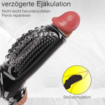 Penis Sleeve Girth Extension Enhancer For Men - Penis Extension Enlargement Sleeve, Lock Time Delay Anal Dildo Sexual Stimulation Device, Bdsm Bondage Restrict Sex Toy (Black)