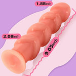 Realistic Dildo With 4 Glans & Suction Cup Flesh Butt Plug G-Spot Anal Dildo Prostate Massager Sex Toy For Men Women Vaginal Anal Masturbation