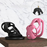 Male Chastity Cage Penis Cage Sissy Chastity Cage Pink Chastity Devices Black Lock Design Small Cock Cage Bdsm Toys For Couples Sex(A610 (S,Pink)