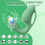 C-Shaped Anal Silicone Vibrators Male Prostate Massager Adult Sex Toys,Stimulating Prostate Anal Butt Plug Couple Vibrators,Rechargeable G Spot Vagina Stimulator Dildo For Couples (Mint Green)