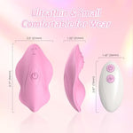 Wearable Vibrator, Remote Control Vibrator With Long Distance, Discreet Panty Clitoral Massager, G Spot Butterfly Vibrators With 9 Vibration, Waterproof Usb Charging, Sex Toys For Women Or Couples