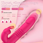 Thrusting Vibrator Dildos - 9.7" Rabbit Vibrators Vibrating Dildo Adult Toys, Consoladores, Vibradores, Silicone Realistic Anal Pink Dildo Sexy Toys, Womens Sex Toys Sexual Pleasure Tools For Women