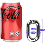 Stainless Steel Cock Ring,Penis Ring Penis Toys Cock Ball Stretcher Weights Cockring For Erection Enhancing Long Lasting Stronger Pleasure Ring Men Sex Toys (2.87In)