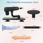 Sex Machine,Automatic Thrusting Dildo Machine with Suction Cup Attachments,Lightweight Love Machine for Women and Men,3XLR Connector Adult Sex Toys for Couple(L)