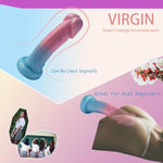 Small 5.9 Inch Dildo For Beginners, Soft Silicone Vestibule Plug, Realistic Mini Vestibule Dildo, Easy To Train Adult Sex Toys For Women Men Multifunctional Sex Toys, Multipurpose Mini Style