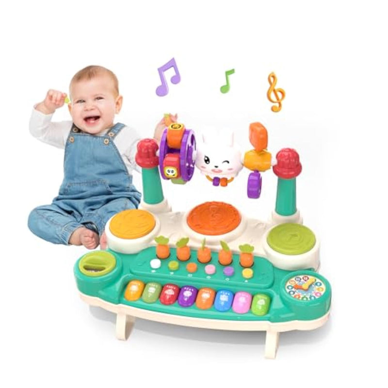 20 In 1 Baby Musical Toys – Interactive Piano Keyboard Drum Set For 6 9 12 18 Month, Toddlers 1-4, Educational Learning Toys For Boys Girls, First Birthday Gift 1 2 3 4 Year Old, Infant Toys