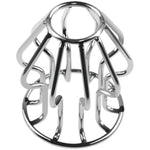 Metal Hollow Tunnel Butt Plug Speculum Stainless Steel Anal Plug Anus Peep Adult Sex Toy(L)