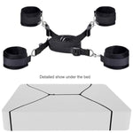 Bdsm Sex Bed Bondage Restraints Kit Sex Ties For Ankle Wrist King Size Bed Restraints For Queen Size Bed Straps For Adult Play Fuzzy Hand Cuffs Set For Adults Bedroom Couples Sexy Gifts Set Sweater