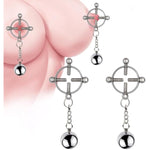 Nipple Clamps Exotics Nipple Grips Non Pierced Weight Nipple Rings Adjustable Metal Nipple Clamps Nipple Clip With Bell For Women Men Sex Pleasure Toy