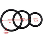 Penis Ring/Cock Rings,6 Pcs Different Sizes Silicone Penis Sleeve/Penistrainer,Stretchy Longer Harder Stronger Erection Semen Lock Ring,Delay Ejaculation Time Lasting Sex Toys For Men (Black 1)