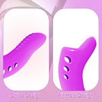 Finger Vibrator Women Adult Sex Toys,Mini Vibrator with 10 Vibrations Clitoral G-Spot Nipple Butterfly Vibrators, Female Sexual Pleasure Tools for Couples (BY17-38purple)