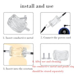 Male Penis Ring With 8 Modes, Male Bondage Exercise Masturbation Electric Shock Cock Penis Ring Sex Toy