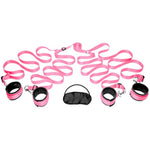 Bedroom Restraint Bondage Kit, Pink