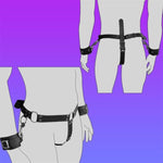 Male Chastity Cock Cage With Handcuffs, Adjustable Chastity Cage Strap On Harness Chastity Belts Devices With O Ring Anti Slip, Bdsm Penis Cage Adult Sex Toys For Men Sissy Gay