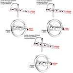 Stainless Steel Hollow Penis Plug Urethral Sounding Male Urethra Dilator Stretcher Stimulation Masturbation Sex Toys (28Mm)