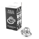 2 Silent Lock Stainless Steel Chastity Cages With 1Way Belts, 40Mm, 45Mm And 50Mm Size Rings