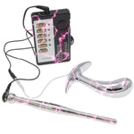 Electroshock Stainless Steel Urethral Plug & Anal Plug Dual Use Urethral Dilator Pulse Anal Plug Set Plug Masturbation Massage Male Female Bdsm-L