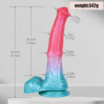 Simulated Silicone Horse Dildo 7.99? Long With Powerful Suction Cup Dildo Vaginal G-Spot Anal Stimulation Lifelike Animal Penis Adult Sex Toys For Beginners And Couples