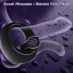 Vibrating Cock Ring With 360° Adjustable Bead Clitoral Stimulator, Pleasure Penis Ring Vibrator Couples Adult Sex Toys For Men Women, Soft 8 Vibrations Male Couple Sex Toy Game For Men