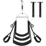 Sex Swing Enhanced 360° Spinning Sex Toys For Couples, Door Sex Swing Bdsm Toys For Adults With Sturdy Curved Premium Painted Stand, Comfortable Widened Thick Seat Sex Sling For Couples