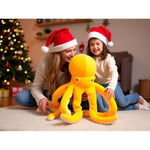 24 Inch 15% Chubbier Large Octopus Stuffed Animal,Soft Weighted Squid Plush Stuffed Octopuss Body Pillow For Kids And Adults - Perfect Christmas Octopus Gifts For Cuddling And Room Decoration