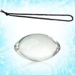 Egg-Shaped Crystal Glass Anal Plugs with Drawstring for Prostate Massager and G-Spot Stimulation