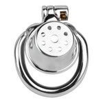 Hollow Shower Chastity Cage Sex Toy With Concealed Lock Design And 2 Keys, Stainless Steel Flat Chastity Device For Male Penis Sm Slave Bondage, Smooth And Durable (45Mm)