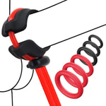 Cock Ring Adjustable Penis Ring Set Silicone Soft Stretchy Male Sex Toys Adult Toys Cockring Cock Sexual Stimulation Device Ring For Erection Enhancing Long Lasting Stronger (Red)