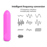 Bullet Vibrator Soft Clitoral Stimulator Usb Rechargeable Portable Travel Size Adult Sex Toy Device For Women