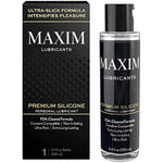 Maxim Premium Silicone Personal Lubricant, Cleared Formula, Long-Lasting, Non-Sticky, Non-Irritating, Compatible With Toys And Condoms, 4.4 Fl Oz / 130 Ml, Topical Use Only