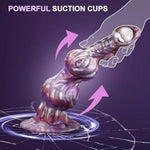 10Inch Fantasy Dragon Dildo with Strong Suction Cup and Large Knots for GSpot & Anal Play